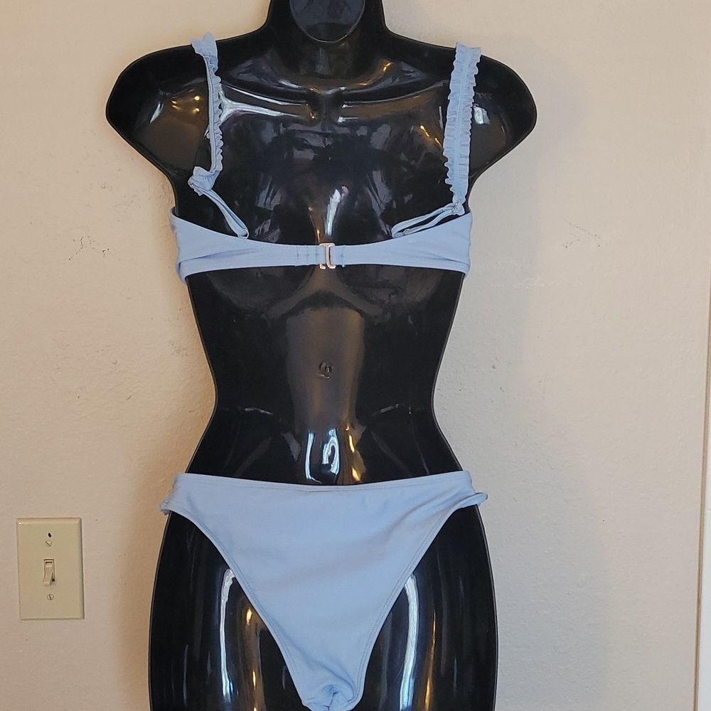 Two Set Baby blue Canary Yellow Small Bikini - Picture 8 of 15